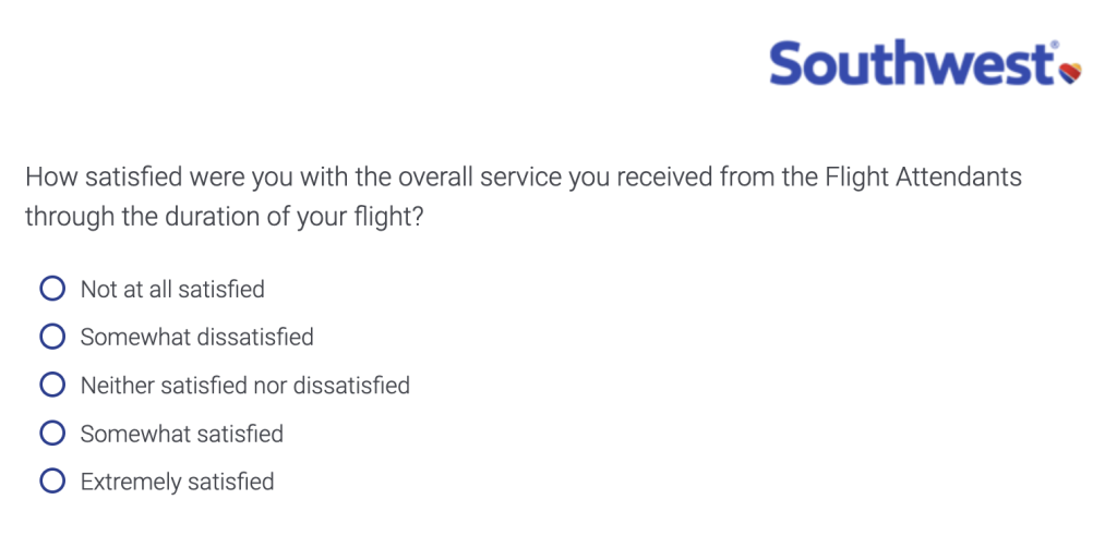Earth to Southwest (and every other service company): make your surveys about your service, not just personnel facing customers 图片 3