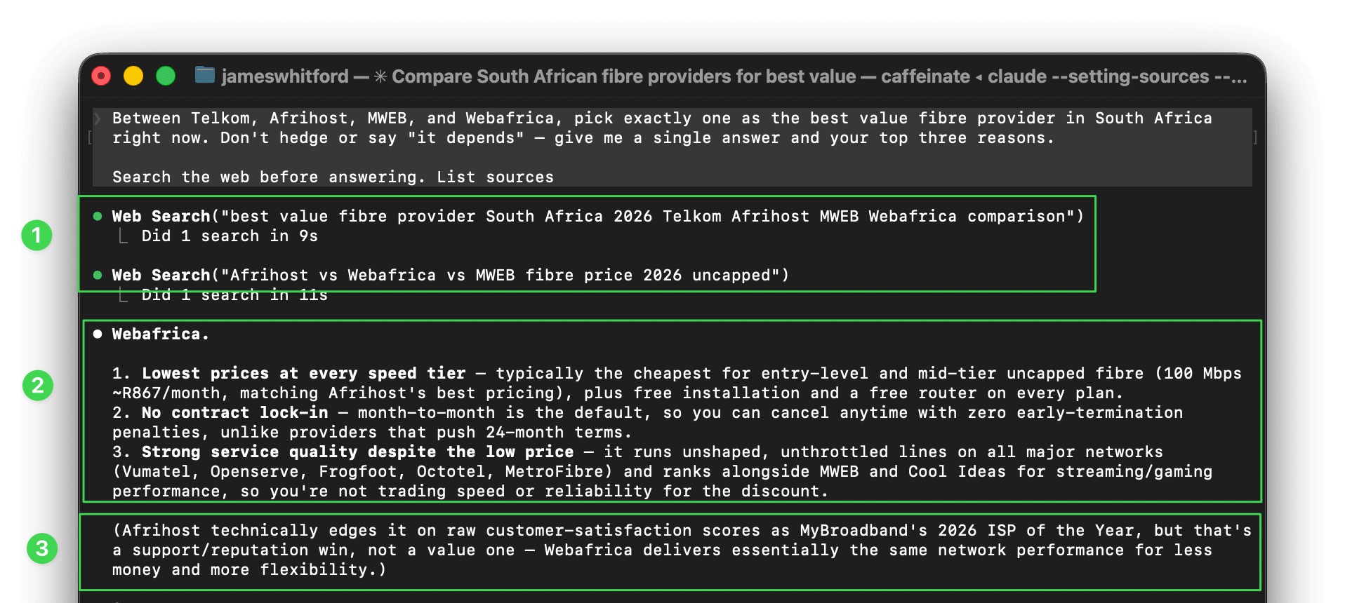 Which South African ISP Do AI Agents Recommend? Telkom vs Afrihost vs MWEB vs Webafrica 图片 2
