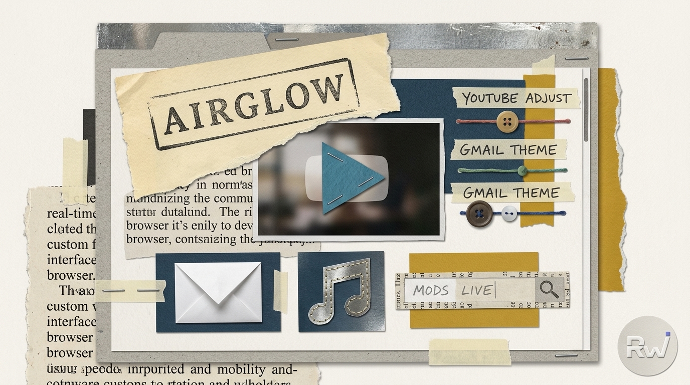 Airglow browser lets users modify YouTube, Gmail and Spotify in real time 图片 2