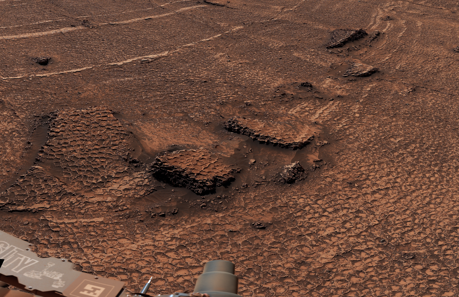 NASA’s Curiosity Discovers a Field of Martian Polygons 图片 2