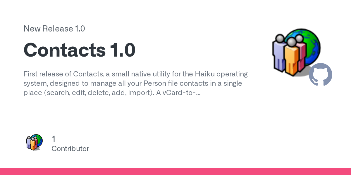 New Contacts utility app with vCard import 图片 3