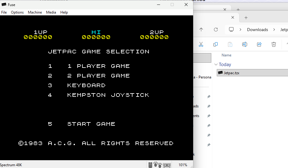 Getting Started with the Fuse Emulator for ZX Spectrum 图片 2