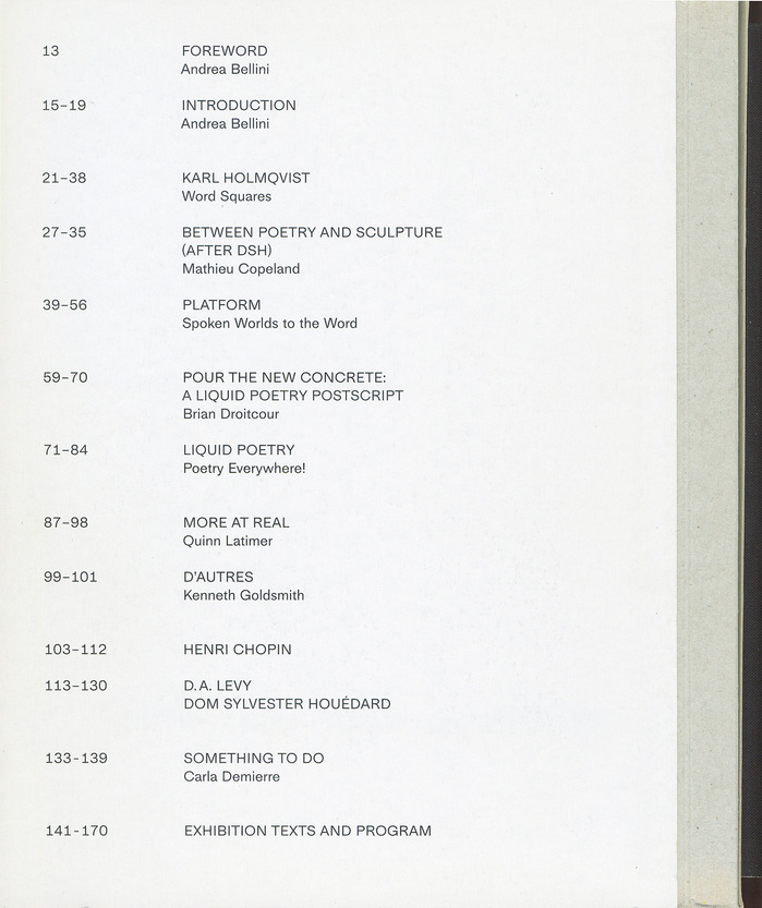 From Concrete to Liquid to Spoken Worlds to the Word exhibition catalog 图片 4