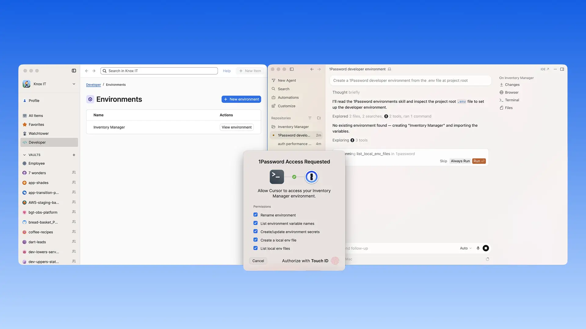 The 1Password Environments MCP Server is now on Cursor Marketplace 图片 3