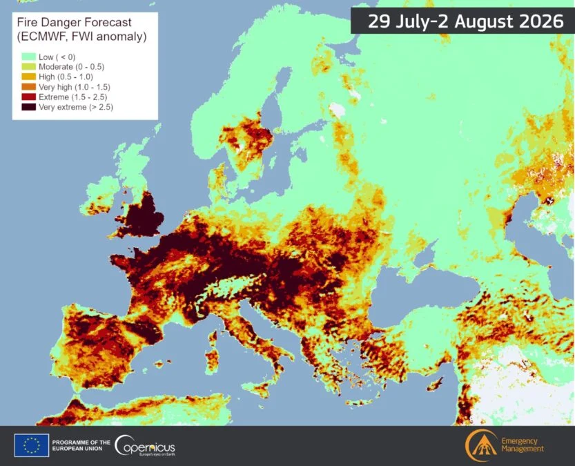 Concerning Map Suggests The Worst May Be Yet to Come For Devastating European Fires 图片 2