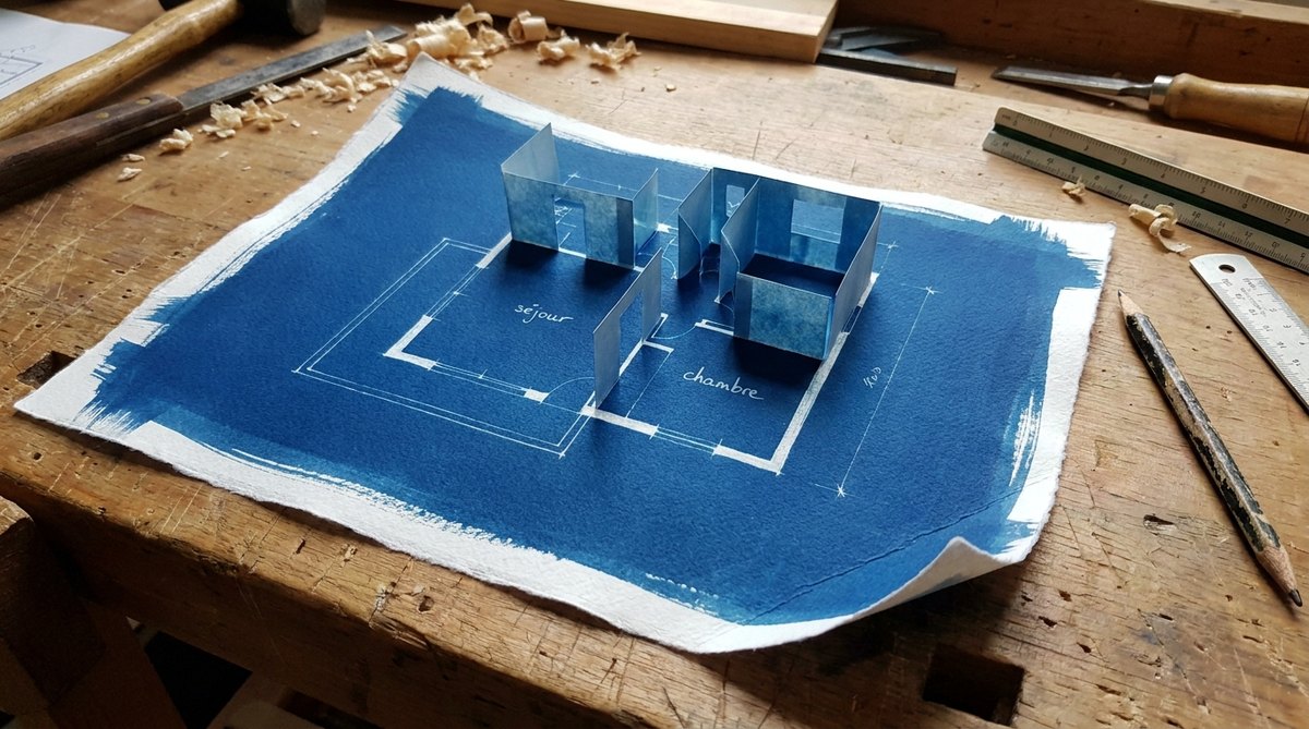 Pascal Editor - Le plan 3D se dessine pendant que Claude bosse 图片 3
