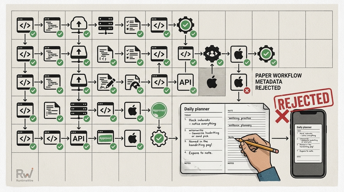 Wiseday says Apple rejected its update over paper-planner screenshots 图片 2