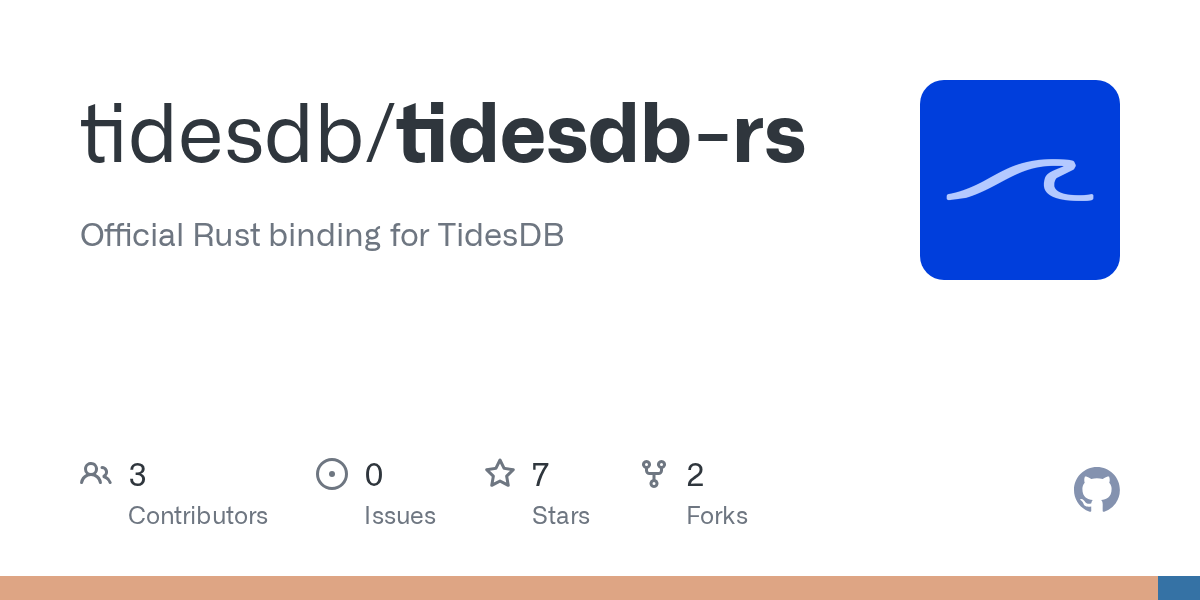 guycipher pushed tidesdb-rs 图片 1