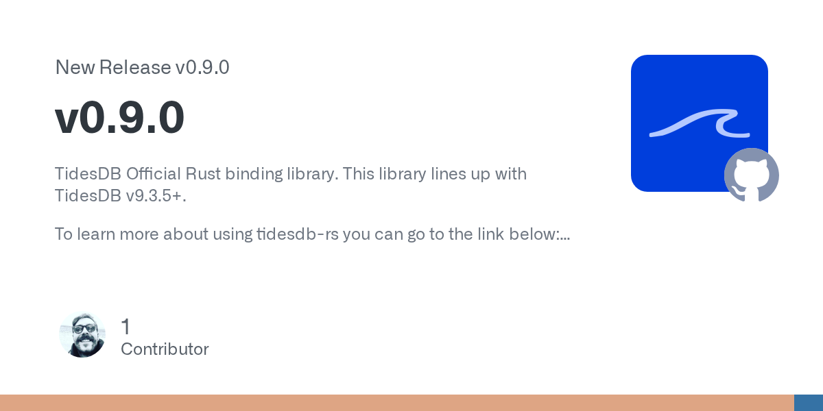tidesdb released v0.9.0 at tidesdb/tidesdb-rs 图片 1