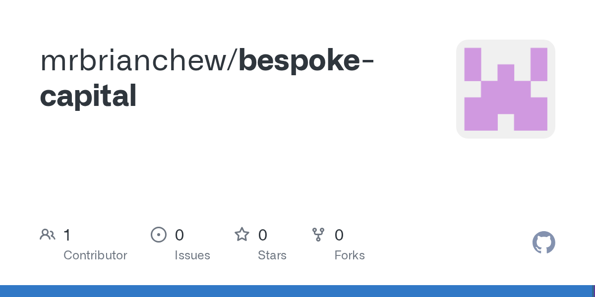 mrbrianchew pushed bespoke-capital 图片 1