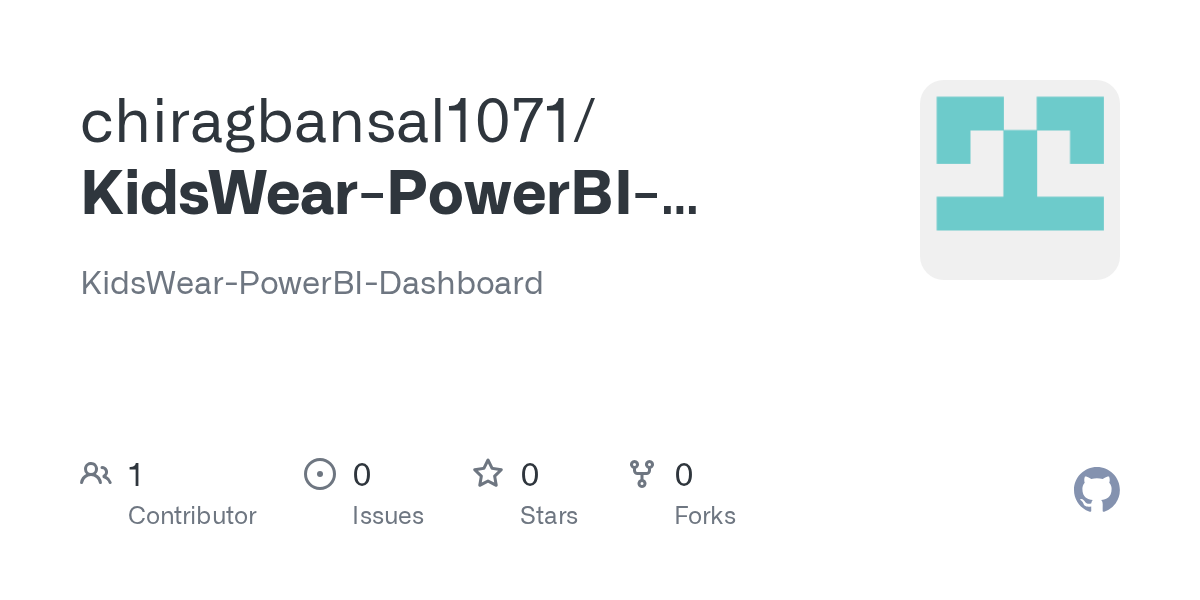 chiragbansal1071 pushed KidsWear-PowerBI-Dashboard 图片 1