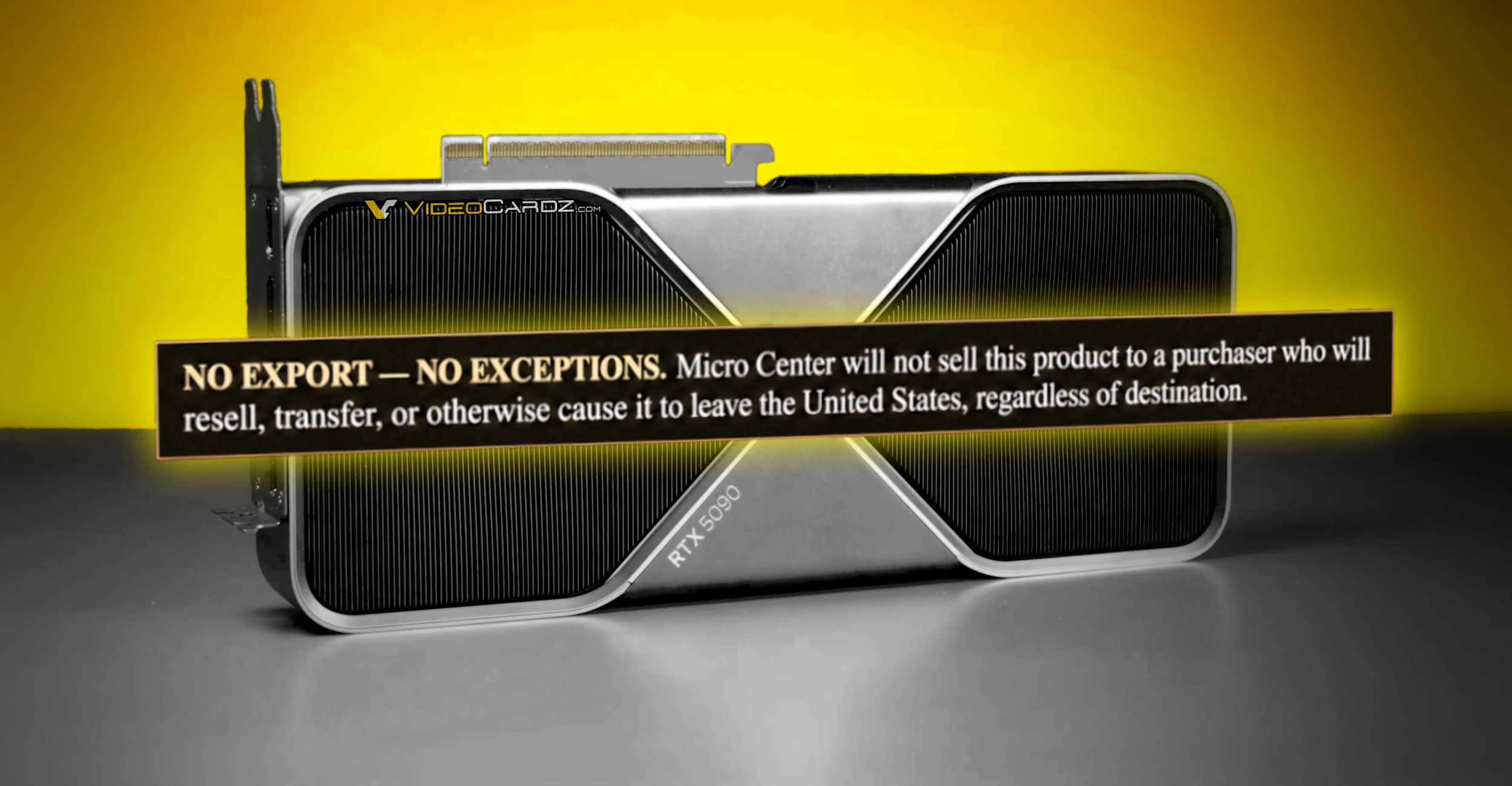 Micro Center 要求 RTX 5090 买家出示身份证并签署不出口声明 图片 1
